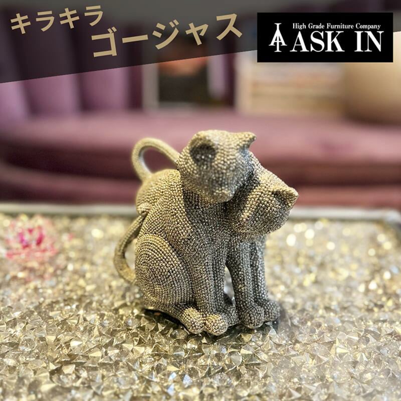 PROLOGUE プロローグ／デコレーション レオパード オブジェ 置物 ピンク