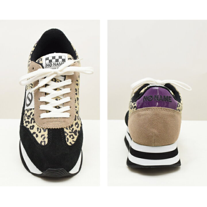 no name ノーネーム】レオパードスエード切替 FLEX LEO【送料無料  