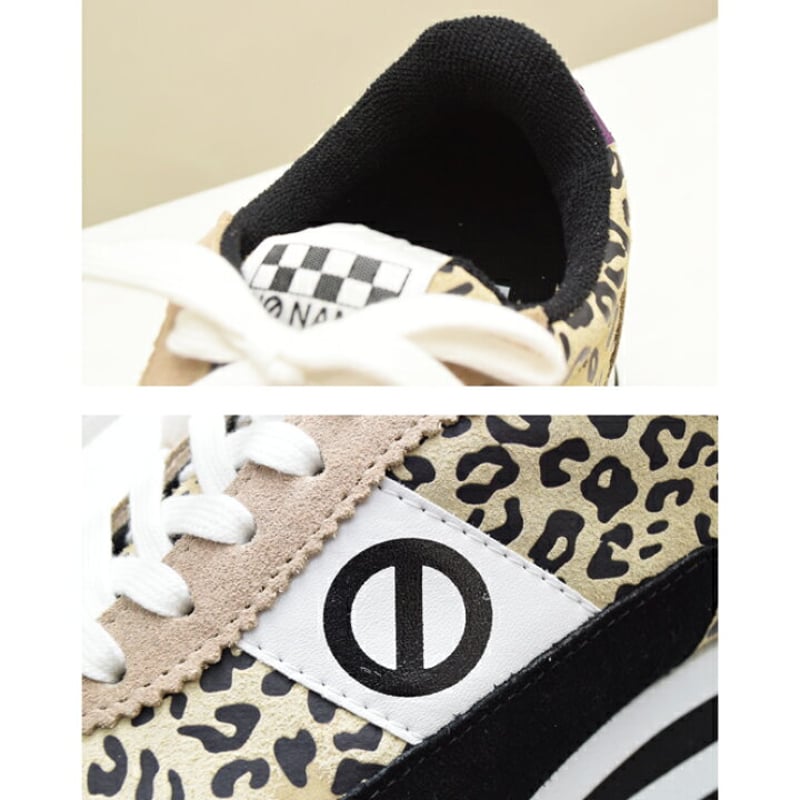 no name ノーネーム】レオパードスエード切替 FLEX LEO【送料