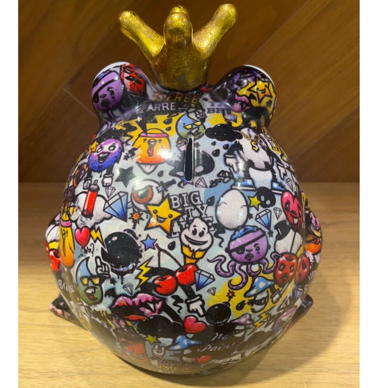 Pomme pidou(ポンピドゥー) 】「カエル貯金箱」 大 高さ25cm148 Pomme pidou(ポンピドゥー) 】「カエル貯金箱」 大 高さ25cm148