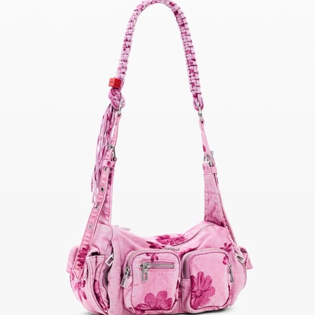 Desigual 26SAXD30デニムのミディアムショルダーバッグ