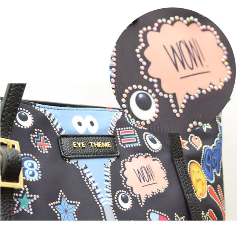 アイテーマEYE THEME バッグ3点セット(トートバッグ.ショルダーバッグ EYE theme / アイ テーマ 】 3点セット トートバッグ black nu173