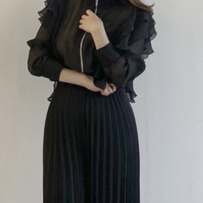 シースルーフリルブルゾンAVC40395 | prologueikebukuro's STORE