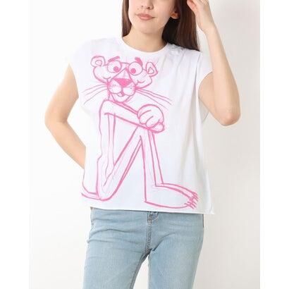 デシグアル Desigual Pink Panther ノースリーブTシャツ （ホワイト） デシグアル Desigual Pink Panther ノースリーブTシャツ23swtk49