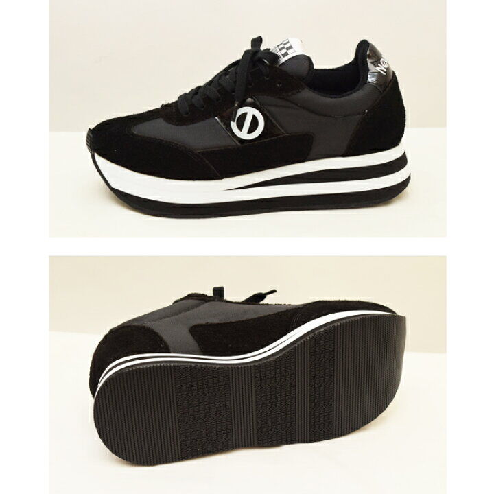 ONLINE SHOP限定【no name ノーネーム】ナイロン×スエードスニーカー