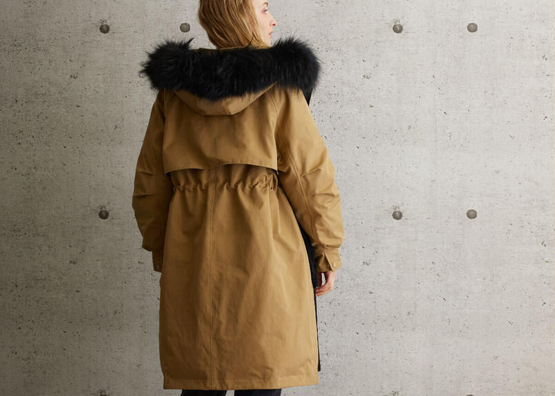 新品✨SPOOM フォックスファー付モッズダウンコート DAIZ M モフモフ