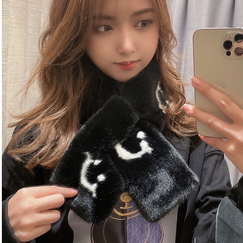 ニコちゃんファーマフラー23-4-068 | prologueikebukuro's STORE