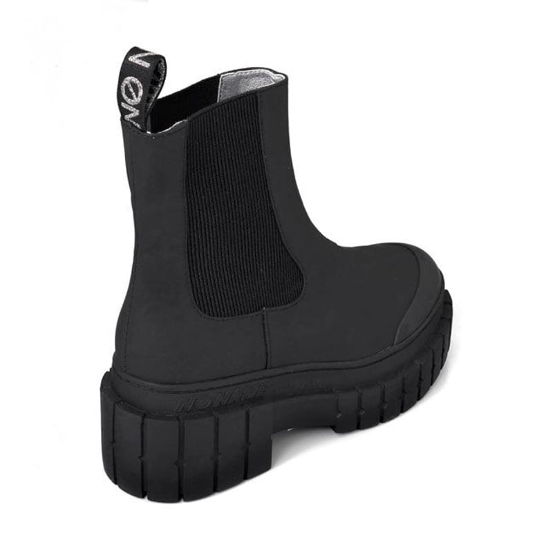 NO NAME ゴアブーツ no name ノーネーム】つま先ラバー素材 厚底サイドゴアブーツkross