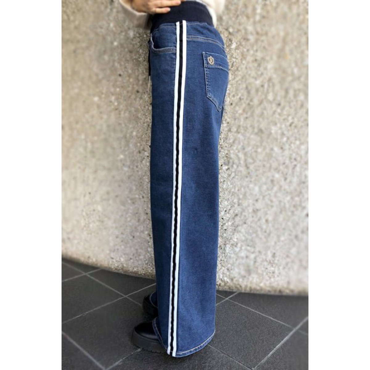 RED PEPPER レッドペッパー】サイドライン ワイドデニム パンツ No