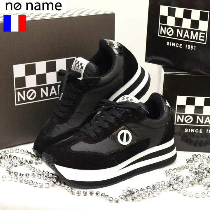 ONLINE SHOP限定【no name ノーネーム】ナイロン×スエードスニーカー