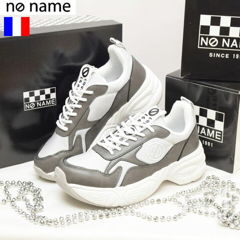 no name ノーネーム】ナイロン配色ダッドスニーカー『NITRO