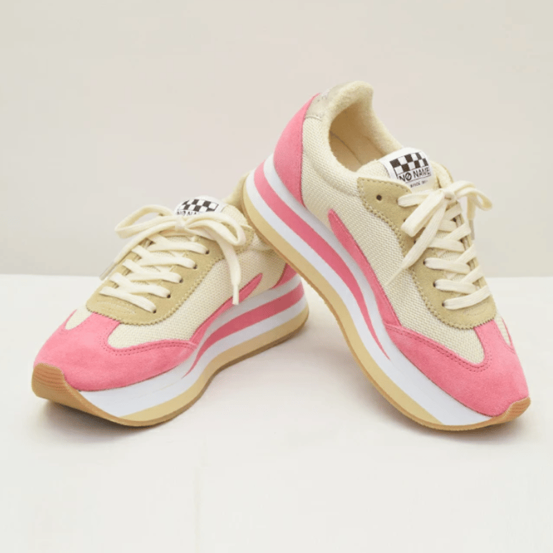 online shop限定【no name ノーネーム】靴ひも2種類付 パステルピンク