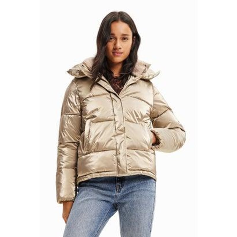 デシグアル Desigual メタリック パデッドジャケット 23wwew06 | prolo