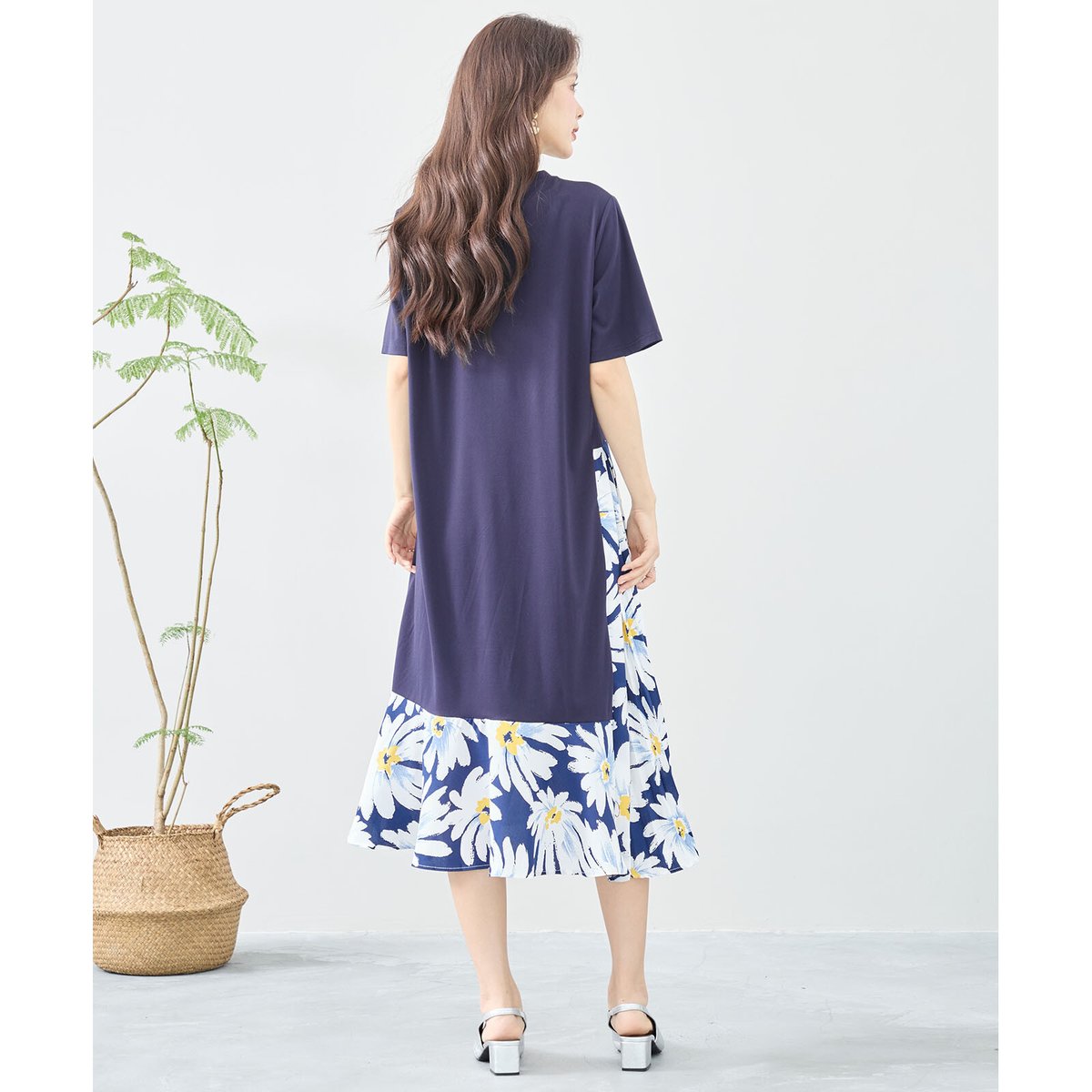 わんぴ フクレジャカード切り替えジップ使いワンピース（120~160cm）,ikka