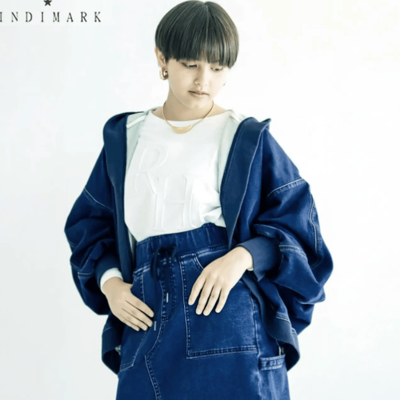 ONLINE SHOP限定【INDIMARK インディマーク】デニム フーディー