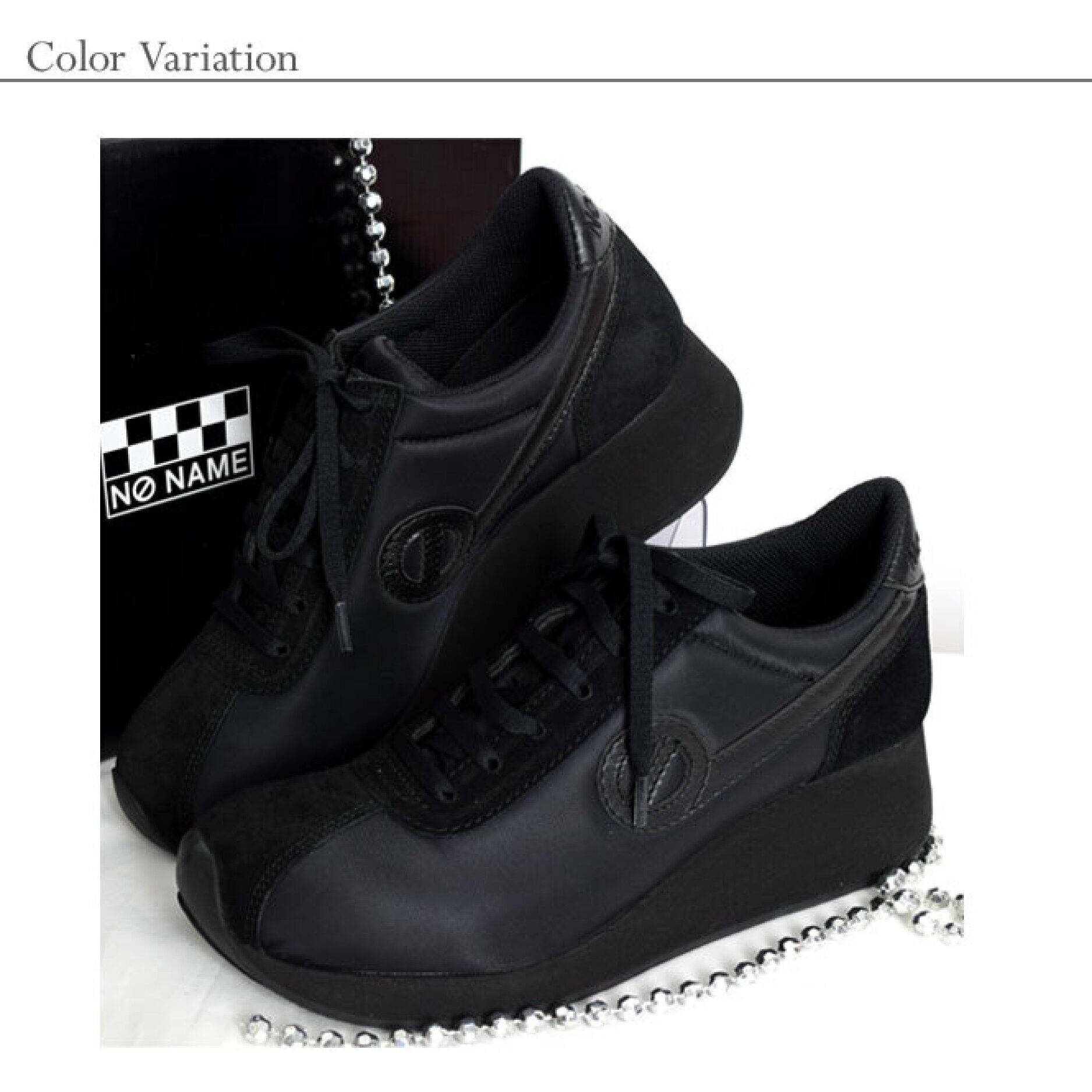 ONLINE SHOP限定【no name ノーネーム】スポーティナイロンスニーカー