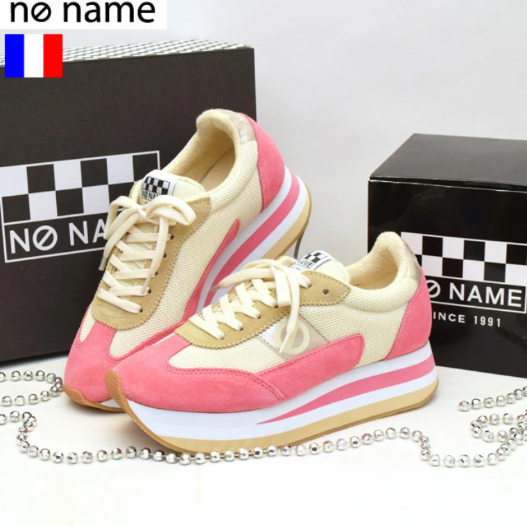 online shop限定【no name ノーネーム】靴ひも2種類付 パステルピンク