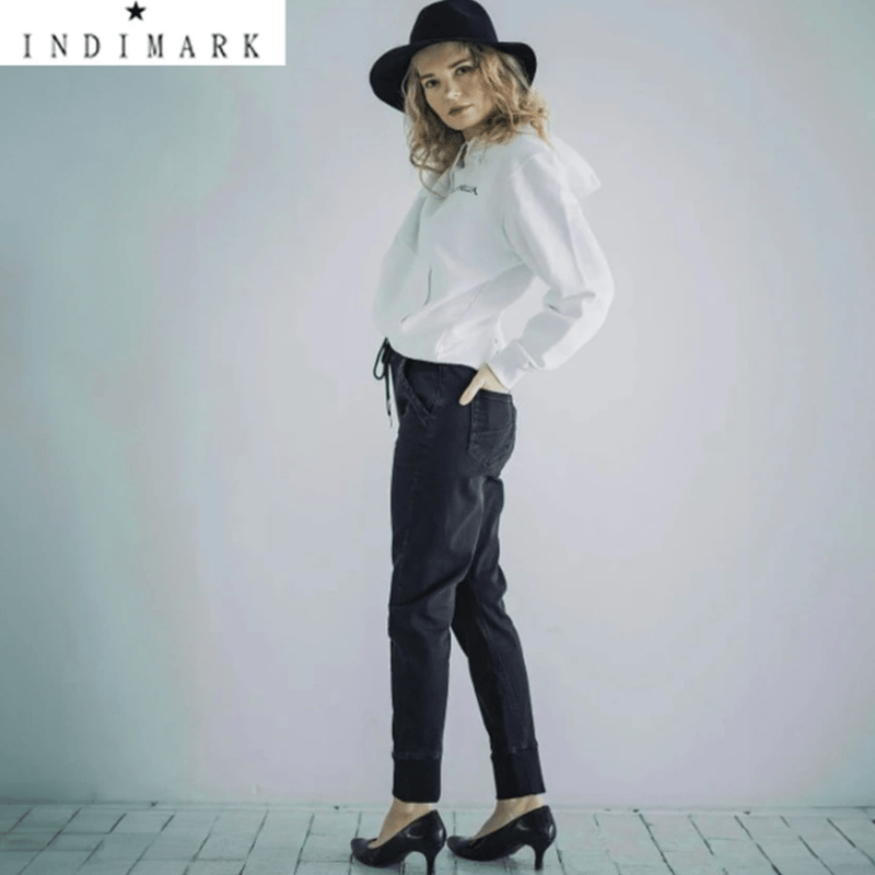 ONLINE SHOP限定【INDIMARK インディマーク】裾リブ 3Dテーパード