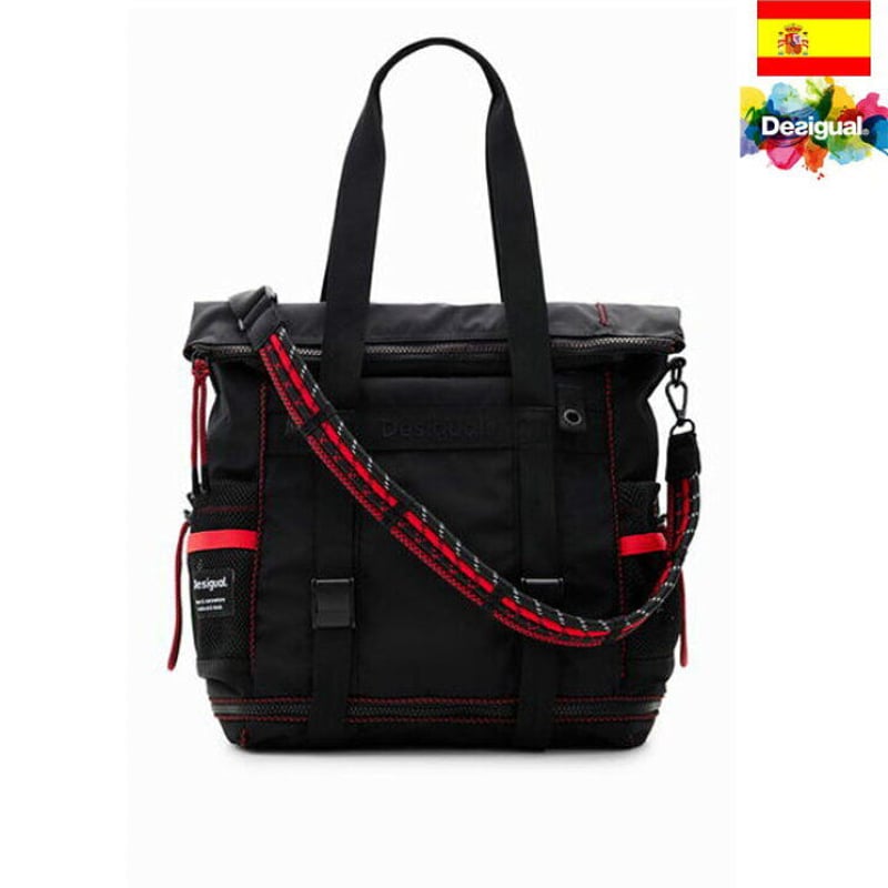 Desigual デシグアル 2WAY リュック ショルダーバッグ 黒 デシグアル 