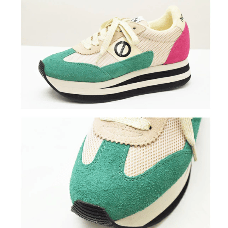 Online SHOP 限定 no name ノーネーム】ナイロン×スエード