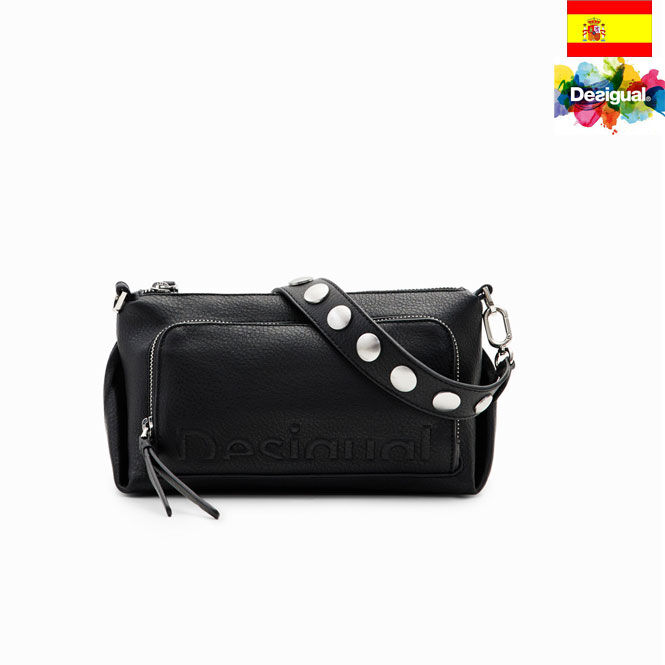 Desigual デシグアル】2WAY ハーフロゴ ミドルクロスボディ Desigual デシグアル】2WAY ハーフロゴ ミドルクロスボディ