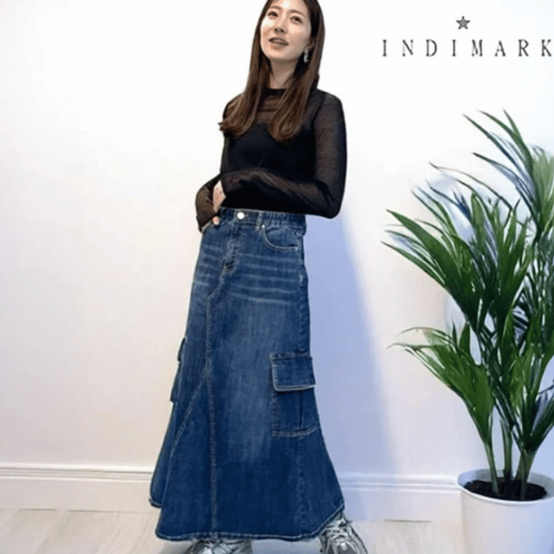 ONLINE SHOP限定【INDIMARK インディマーク】デニム スカート