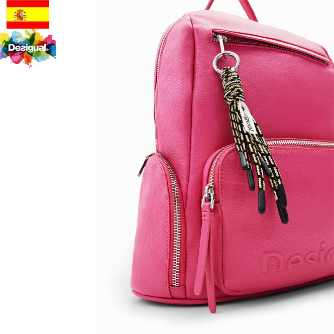 Desigual デシグアル】ハーフロゴ ミドルバックパック リュック