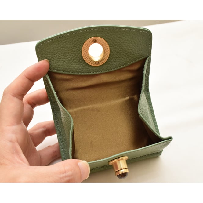 ハシバミ　三つ折り財布　ジェムストーンレザーミニウォレット　天然石ミニウォレット Hashibami HASHIBAMI ハシバミ 三つ折り 財布 ジェムストーン