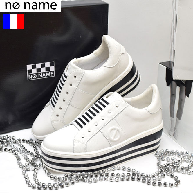 no name(ノーネーム)】 スタッズオールレザー厚底スリッポン no name(ノーネーム)】 スタッズオールレザー厚底スリッポン