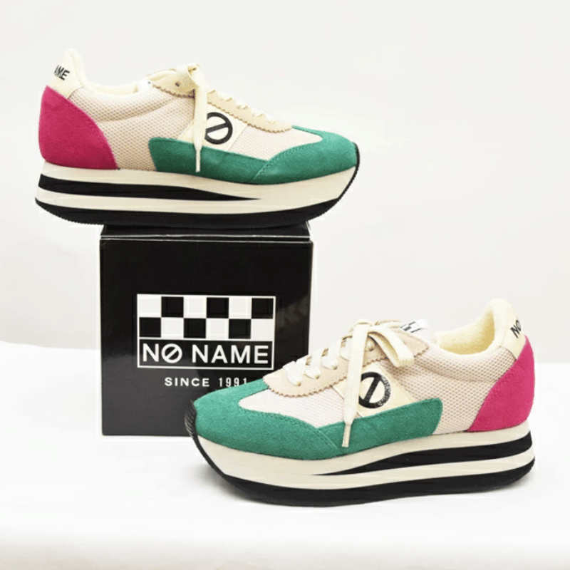 Online SHOP 限定 no name ノーネーム】ナイロン×スエード