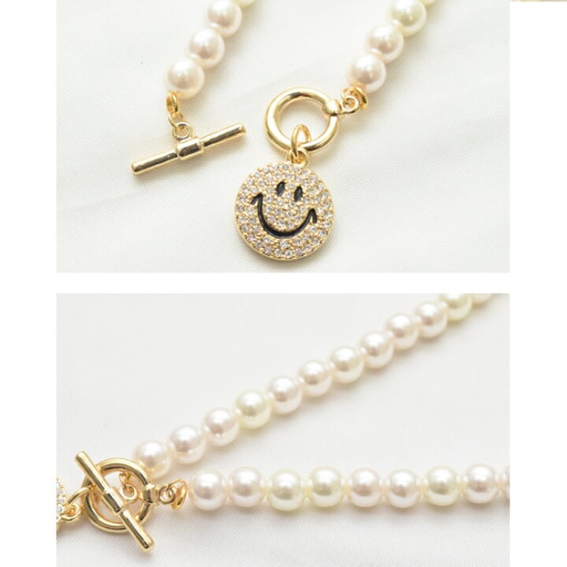 PROLOGUE プロローグ】パールネックレス キラキラスマイル ニコ