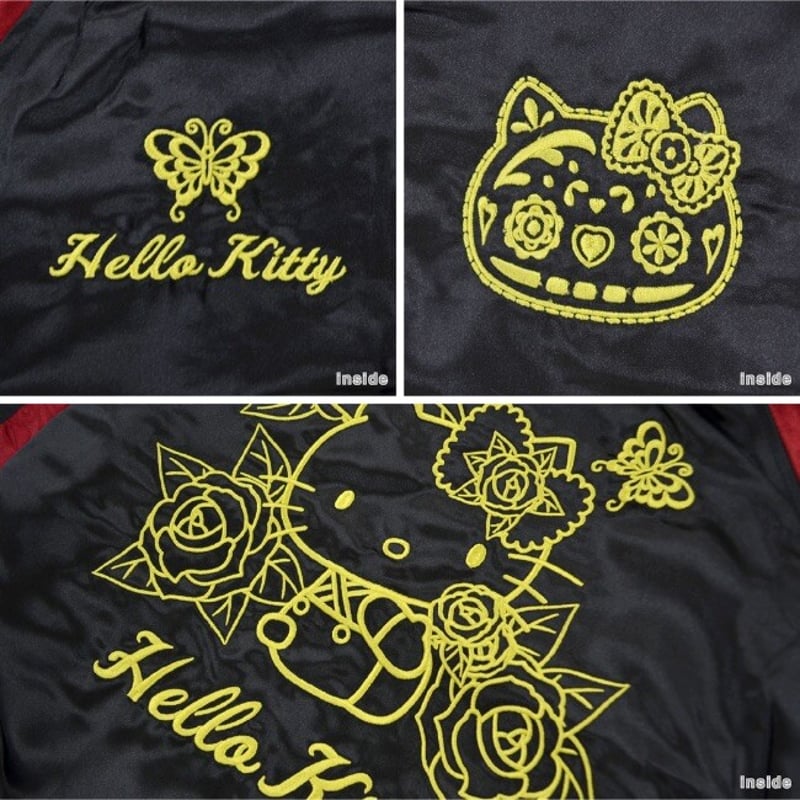 ハローキティ サンリオ スカジャン アウター リバーシブル 刺繍 2WAY