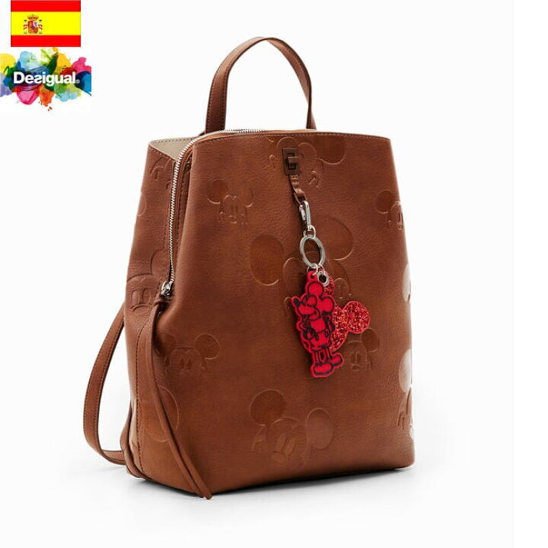 【定価15900円】　未使用　デシグアル　ディズニー　ミッキー バック　12 Desigual デイバック リュック ミッキーマウス刺繍ミディアム
