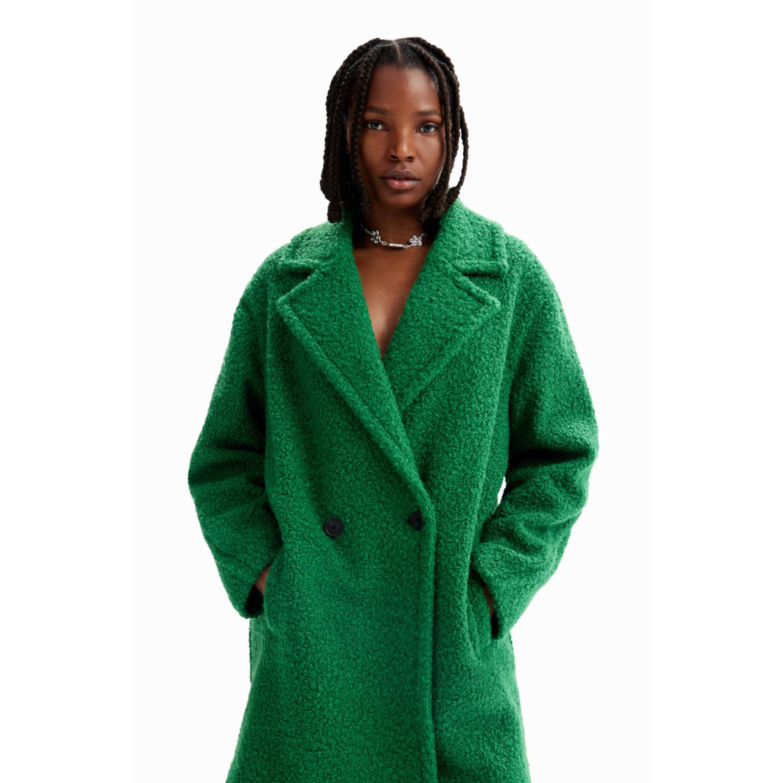 Desigual コート チェスターコート ブークレ コート23WWEW21 | prolo