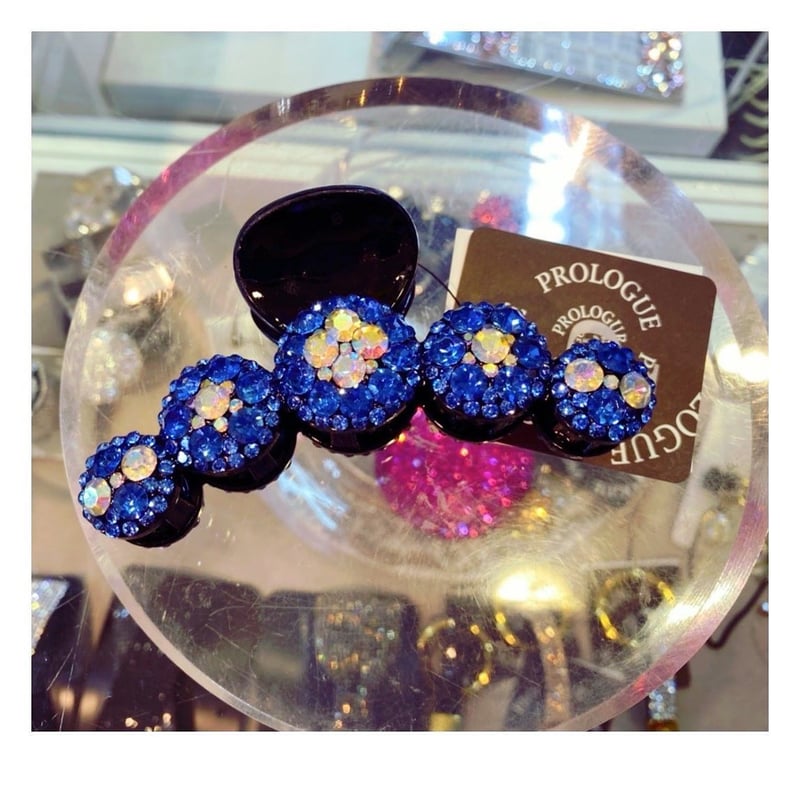 専用ꫛꫀꪝ✧‧˚ブルーカラーモザイク　キラキラビジュー　ハンドメイドヘアクリップ キラキラヘアクリップ vanceclip-60 | prologueikebukuro's S