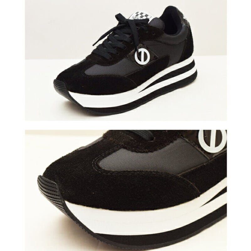 ONLINE SHOP限定【no name ノーネーム】ナイロン×スエードスニーカー