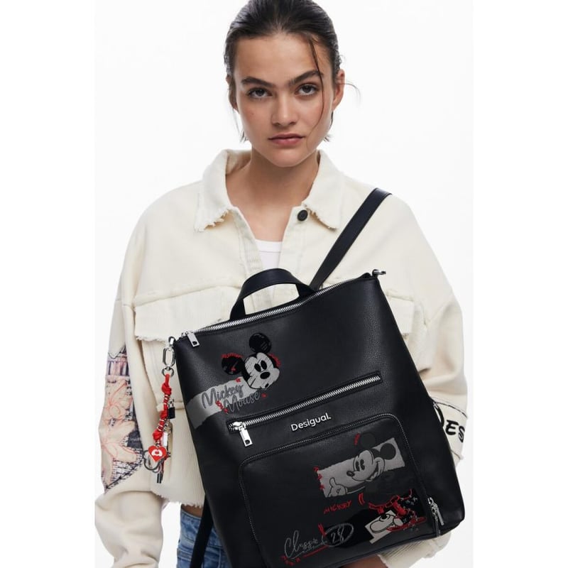 【新品未開封】Desigual ミッキーマウス レザーリュック Desigual ミッキーマウスのフェイクレザーバックパック25WAKP01 | prolo