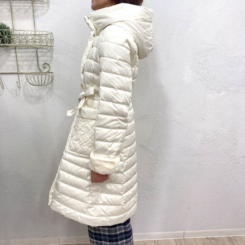 SPOOM スプーム】ボア加工 切替フーディロングダウン FAY 【送料無料