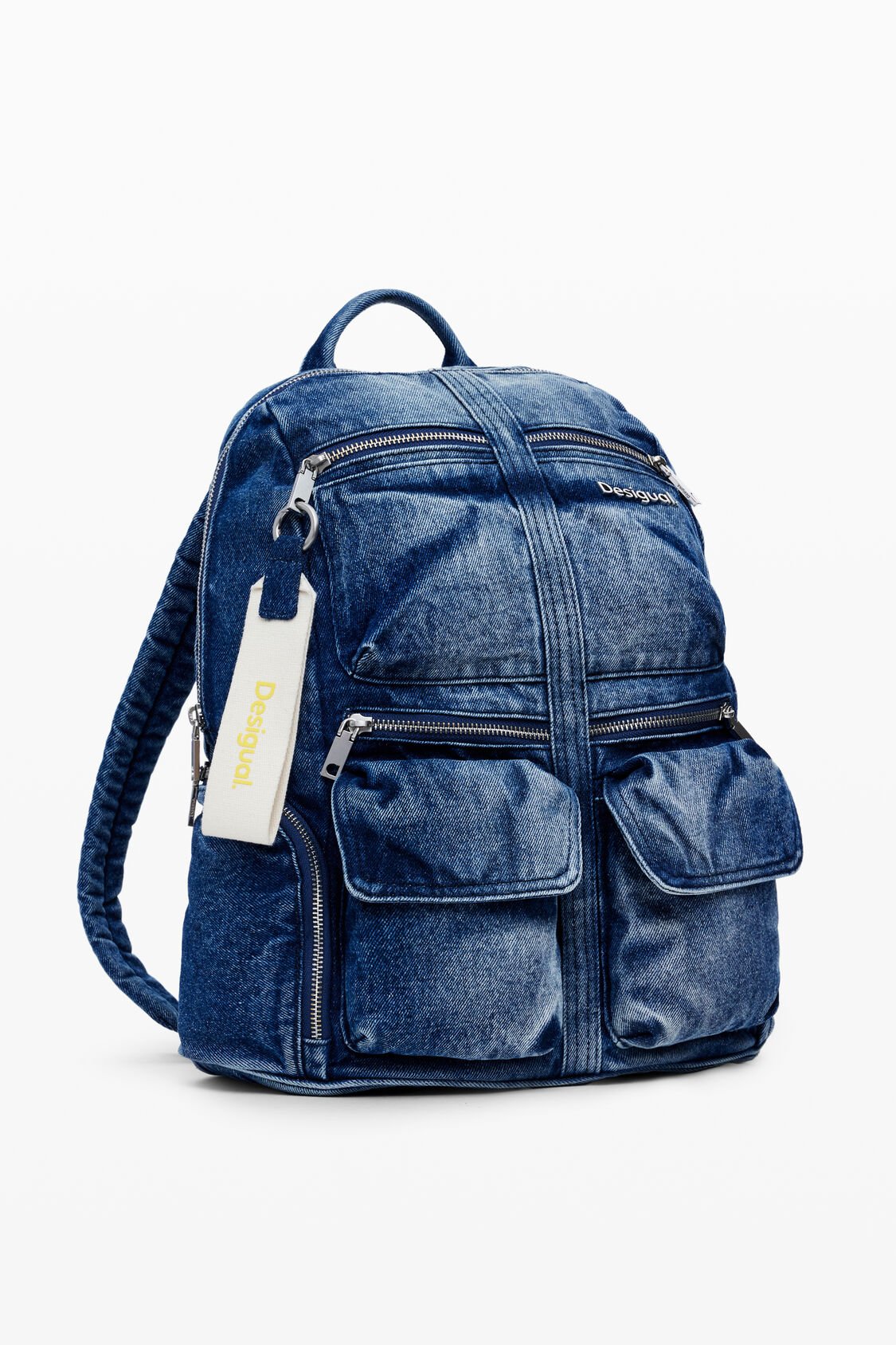 Desigual DENIM PRIORI MULTIPOCKET デニムバックパックミディア