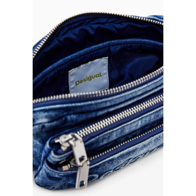 Desigual デニムポーチ ショルダーバッグ ウォレット インディゴ
