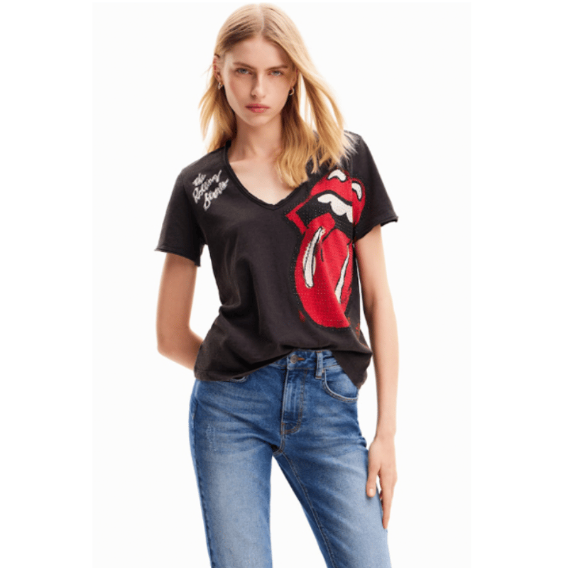 DESIGUAL - うさこ様用：Desigual  Tシャツ＋パンツ TSCORA ハートスケッチ Tシャツ（Tシャツ/カットソー