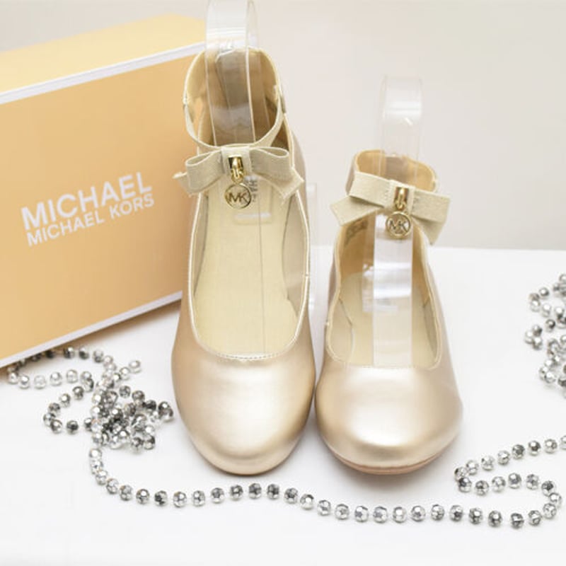 MICHAEL KORS リボンパンプス mk100263 ゴールド | prologueik