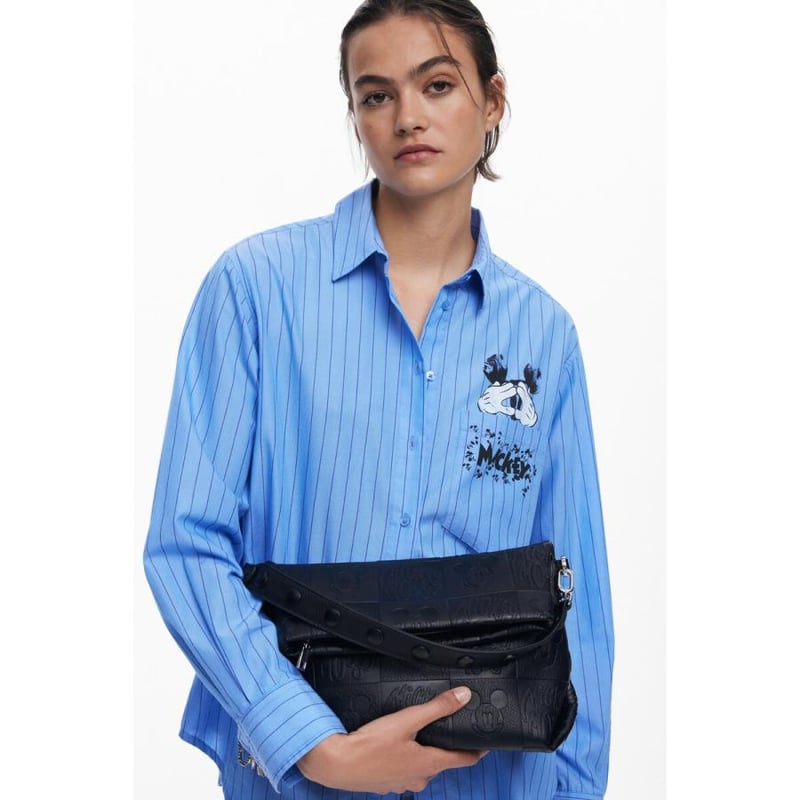 ミッキー フェイクレザー 2WAYフラップバッグ Desigual 【Disneyコラボ