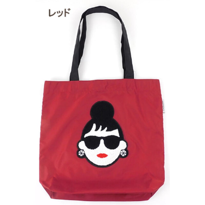 HAPPY FACE 相良刺繍顔トートバッグ hc88015 | prologueikebuk
