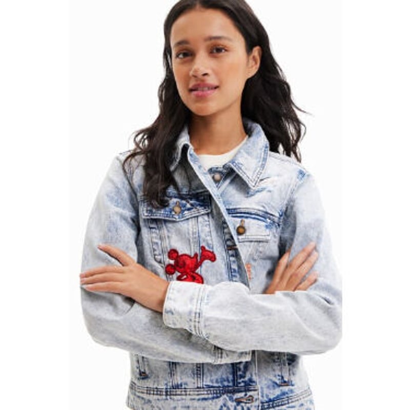 デシグアル Desigual ミッキーマウス デニムジャケット22wwed40 | prolo