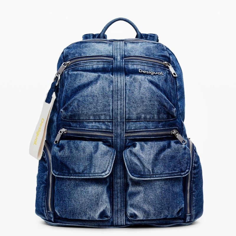 Desigual DENIM PRIORI MULTIPOCKET デニムバックパックミディア