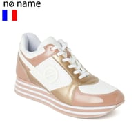 【no name ノーネーム】エナメル×パンチング 厚底スニーカー『PARKO』　37サイズ　parko-01184