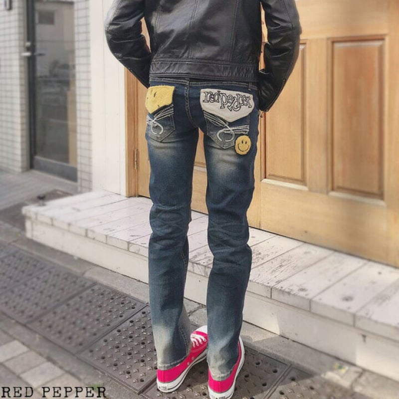 RED PEPPER レッドペッパー】 スマイル ボーイフレンドデニム パンツ