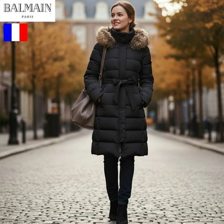 ゆると商店様極美品✨バルマン　ダウンコート3way　フォックス　ダークベージュL アウトレット ストアファッション - 極美品✨バルマン✨3wayダウン