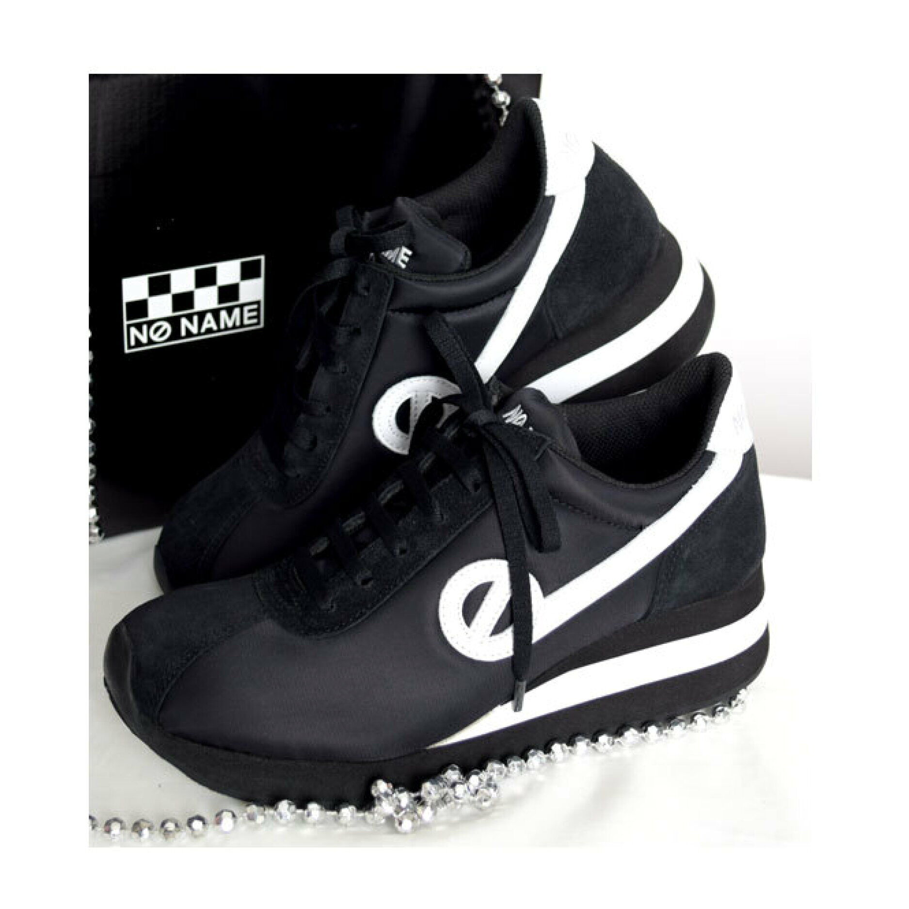 ONLINE SHOP限定【no name ノーネーム】スポーティナイロンスニーカー